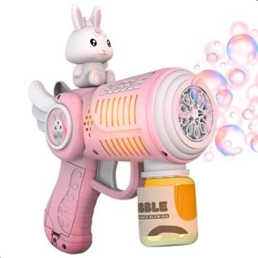 Imagem de Arminha De Bolhas de Sabão Automática Brinquedo Máquina Infantil Led -