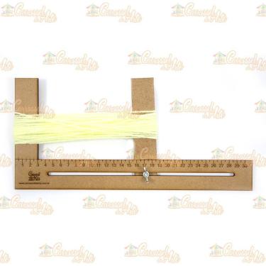 Imagem de Régua Para Cabelo De Boneca Mdf 30 Cm