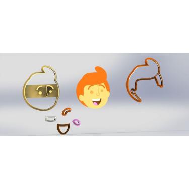 Imagem de Cortador Mundo Bita Tito Modular Tamanho 4Cm