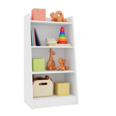 Imagem de Estante Multiuso 4 Prateleiras Montessori Art In Branco