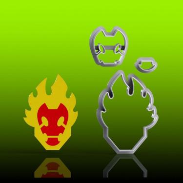 Imagem de Cortador Ben 10 -Chama Modular Tamanho 5Cm