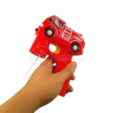 Imagem de Caminhão Bombeiro Bolhudo Bolhas Sabão Infantil Vermelho 6