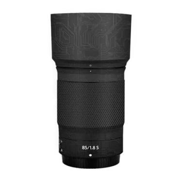 Imagem de Adesivo protetor de câmera de película de vinil para Nikon Z 85 mm F1.8S protetor acessórios de fotografia (círculo preto)