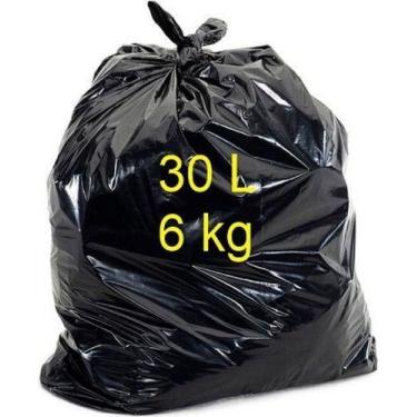 Imagem de 400 Sacos P Lixo Preto Reforçado 30 Litros + Brinde Gratis - HIGIPACK