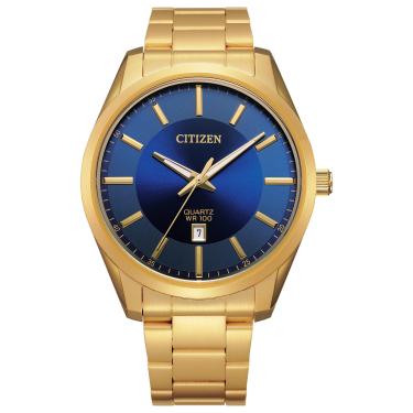 Imagem de Citizen Relógio masculino de quartzo, aço inoxidável, clássico, dourado (modelo: BI1032-58L)