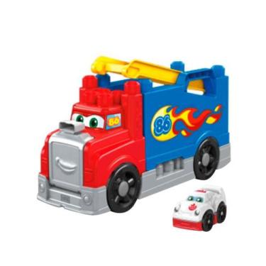 Imagem de Caminhão de Brinquedo Mega Bloks Fisher-Price - Mattel 13 Peças com Ac
