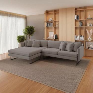 Imagem de Sofá 5 Lugares Linho 92cm X 284cm Ricco - Estofart