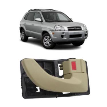 Imagem de Macaneta Interna Tucson 2005 2006 2007 2008 2009 A 2016 Bege - Ori Tru