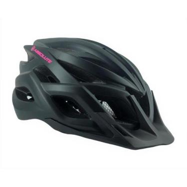Imagem de Capacete ciclista absolute luna flash led recarregável preto com roxo
