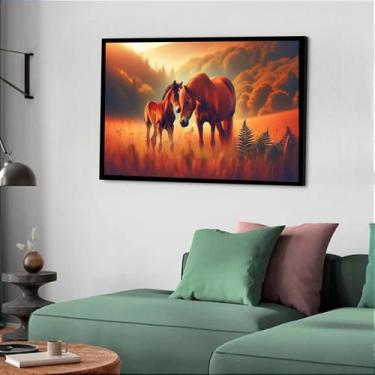 Imagem de Quadro Decorativo Cavalo Filhote - 50x70cm - Quadros On-line, Moldura 