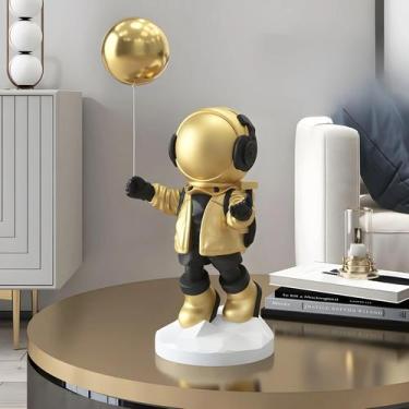 Imagem de Estatueta De Astronauta Decoração De Sala De Estar Decorações Para Cas