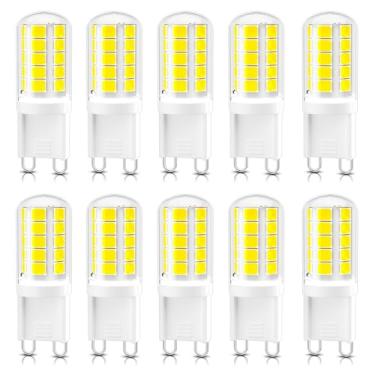 Imagem de DiCUNO Lâmpada Led G9, 6000K, Branco Frio, 4W, Equivalente A 40W De Substituição Lâmpadas Halogênicas, Não Dimerizável, 400 Lm, Base Bi-Pin T4 Para Lustre, Iluminação Residencial, Pacote Com 10