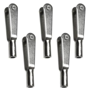 Imagem de PZRT 5PCS M3 Metal U Shape Quick Release Clip Silver Fixed Wing Accessory Collet Mini Clip Link for DIY Model R/C Plane Car Boat