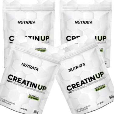 Imagem de Kit Creatin UP Creatina Monohidratada, 4 Unidades de 300g, Pura e Micronizada