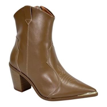 Imagem de Bota Vizzano Country Western Feminina 3070.108 Taupe