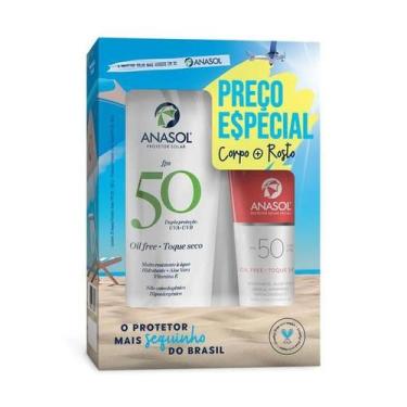 Imagem de Kit Protetor Solar Anasol FPS50 200g + Facial FPS50  60g