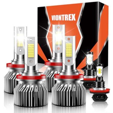 Imagem de Compatível com lâmpadas Nissan Altima, 2007 2008 2009 2010 2011 2012 2013 2014 2015 2016 2017 2018 H11 farol alto H11 farol baixo H11 lâmpadas de neblina 6500K Lâmpadas brancas de carro, Plug and Play