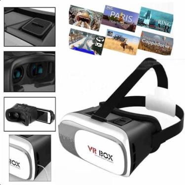 Imagem de Óculos VR Box 2.0 3D Realidade Virtual Jogos Filmes e Controle - LIPPI