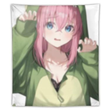 Imagem de LIEGBMEU Tapeçaria sexy de anime menina 127 x 152 cm arte de colcha de parede decoração de tapeçaria caprichosa AF149