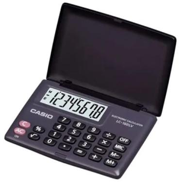 Imagem de Calculadora de Bolso, Casio, 8 Dígitos, com Tampa, Preta