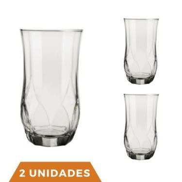 Imagem de 2 Copos Ópera Vidro Transparente Redondo 360ml Durável Nadir - NADIR F