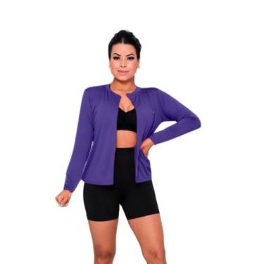 Imagem de Casaco Camisa de Proteção UV Feminino - Sunset Concept, Roxo, G
