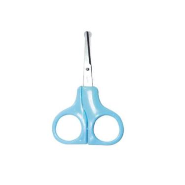 Imagem de Tesoura para Unhas de Bebês com Ponta Redonda Protetora - ATEF, Azul