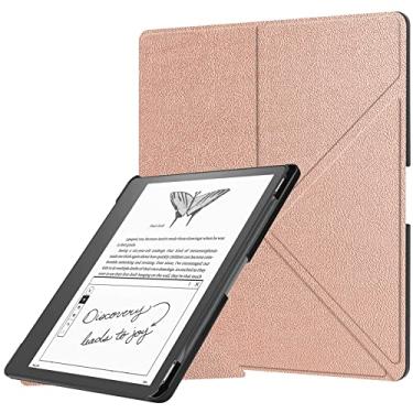 Imagem de Capa para Kindle Scribe 2022 (10.2”),Suporte dobrável com função de despertar/repouso automático - Rose Gold
