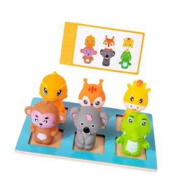 Imagem de Esquirla Jogo de Combinação de Animais Brinquedo Educativo Infantil Educação Cognitiva Infantil para Idades de 3, 4 e 5 Anos Atividades de Aprendizagem