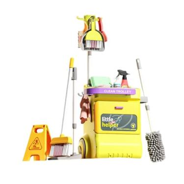 Imagem de MERIGLARE Conjunto de limpeza infantil, jogo de dramatização, interativo, realista, faz de conta, ferramentas de limpeza para crianças, lembrancinhas de festa,