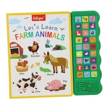 Imagem de Esquirla Livro de palavras em inglês com sons, vocabulário, estudo para crianças, educação infantil, pré-escola, audiolivro, ouça e aprenda, Animais de Fazenda