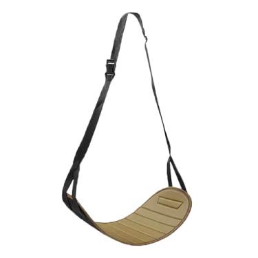 Imagem de YIJU Apoio para os pés de carro para crianças, rede para os pés, banco traseiro, acessórios para carro, apoio para pés portátil para avião, Bege