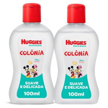 Imagem de Kit 2 Colônia Infantil Huggies Extra Suave 100ml