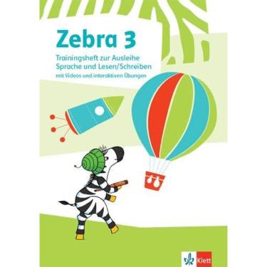 Imagem de Zebra 3. Trainingsheft zur Ausleihe Sprache und Lesen / Schreiben mit Videos und interaktiven Üb.
