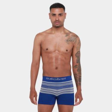 Imagem de Cueca Boxer Quiksilver Seamless, Azul, G