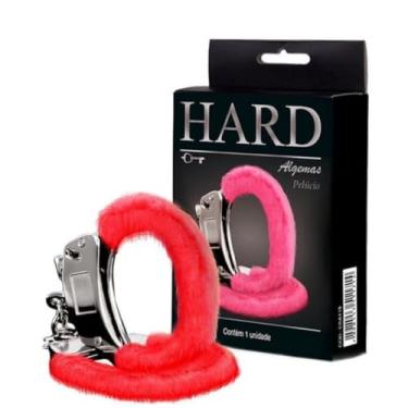 Imagem de Algema De Metal Com Pelucia Algemas Eróticas com Pelúcia Confortável e Chaves para Casais CSA109 (VERMELHO)