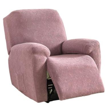 Imagem de Capas reclináveis, capas de cadeira reclináveis elásticas, capa de cadeira reclinável para poltronas com bolso lateral, capas protetoras para animais de estimação e crianças, boa escolha para sala de