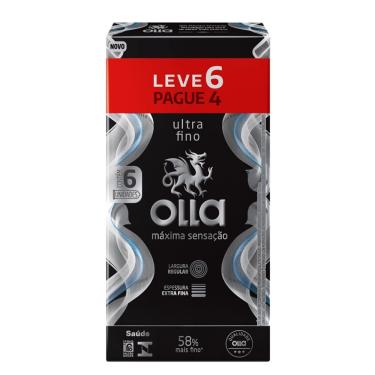 Imagem de Preservativo Olla Máxima Sensação Ultra Fino 6 Unidades