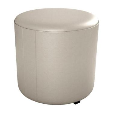 Imagem de Puff Redondo Decorativo Copenhage Corano Milani Store, Bege