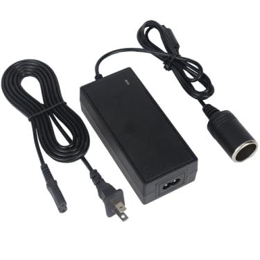 Imagem de Conversor de energia 12V 5A AC/DC compatível com Coleman Electric Cooler 5232D640T Refrigerador termoelétrico 120 volts a 12V DC carro barco RV isqueiro plugue plugue plugue cabo de alimentação PS