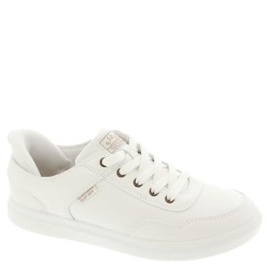 Imagem de Skechers Tênis feminino sem cadarço Bobs D'vine-So Flattered, Branco, 9 Wide