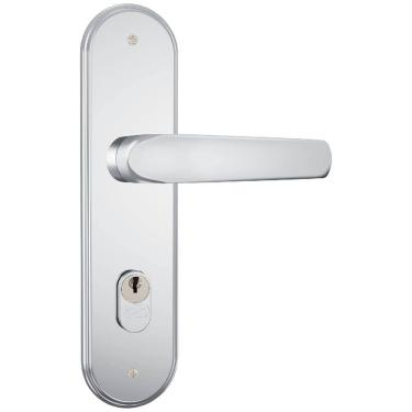 Imagem de Fechadura Genoa 1601/09 Espelho Largo em Inox para Exterior - 33562 - STAM