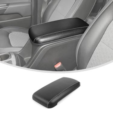 Imagem de Linskip Capa de apoio de braço de console central premium para Chevy Colorado 2015-2022, couro PU compatível com fábrica – eleve seus acessórios internos
