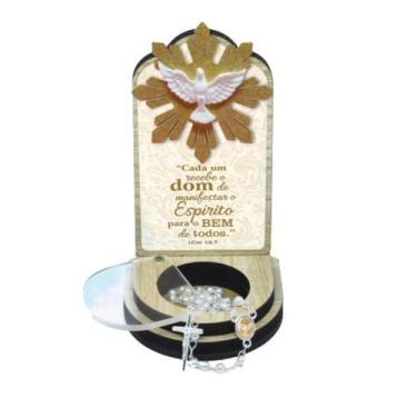 Imagem de Lembrança Crisma Com Terço e Espirito Santo - Loja Mãe Aparecida