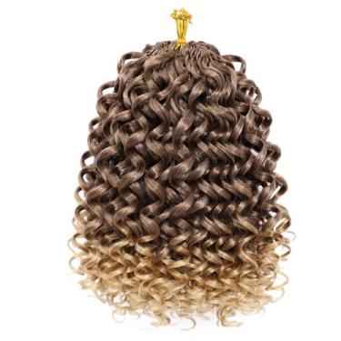 Imagem de Cabelo de crochê EERYA GOGO Curl 10 polegadas curtas encaracoladas par