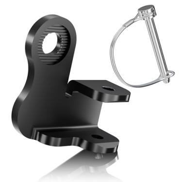 Imagem de EFEALL Engate de reboque de bicicleta para reboque Burley, conector de engate de bicicleta de aço inoxidável resistente e durável de 12,2 mm, adaptador de bicicleta para crianças, animais de estimação