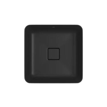 Imagem de Cuba De Sobrepor Quadrada 40Cm Deca Slim Ébano Fosco