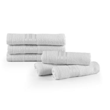 Imagem de Kit 6 Pçs Toalha de Rosto Linea Profissonal Salão de Beleza Cabelereir