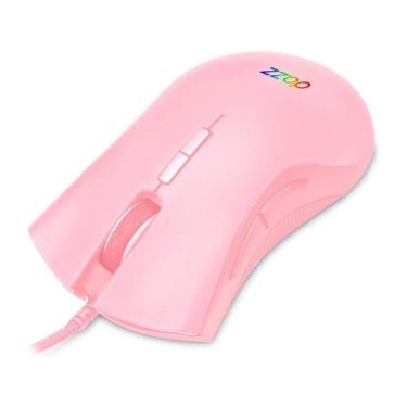 Imagem de Mouse Gamer Mizard 12000 Dpi Usb 2.0 Rosa Dazz Rosa