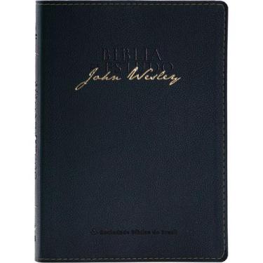 Imagem de Bíblia de Estudo John Wesley NAA  SBB - Capa em material sintético azu